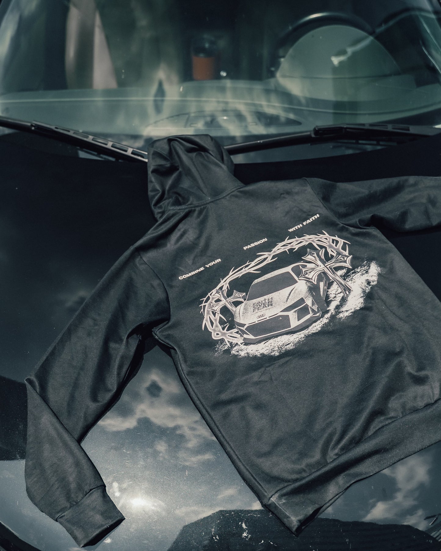 Audi r8 Faith over Fear Hoddie