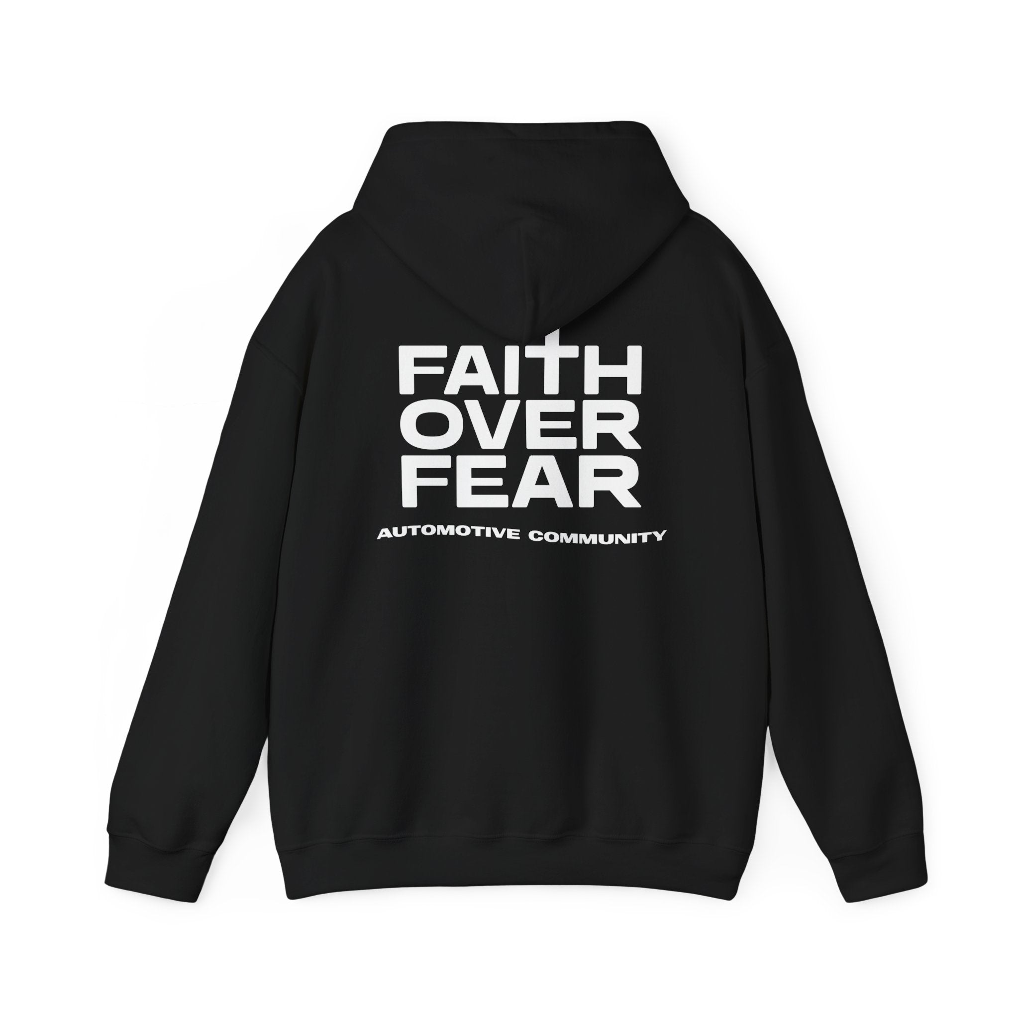 Faith over Fear Automotive Logo Hoodie