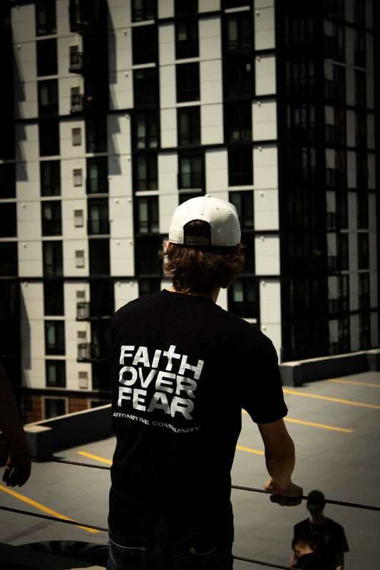 Faith over Fear Automotive Logo T-Shirt