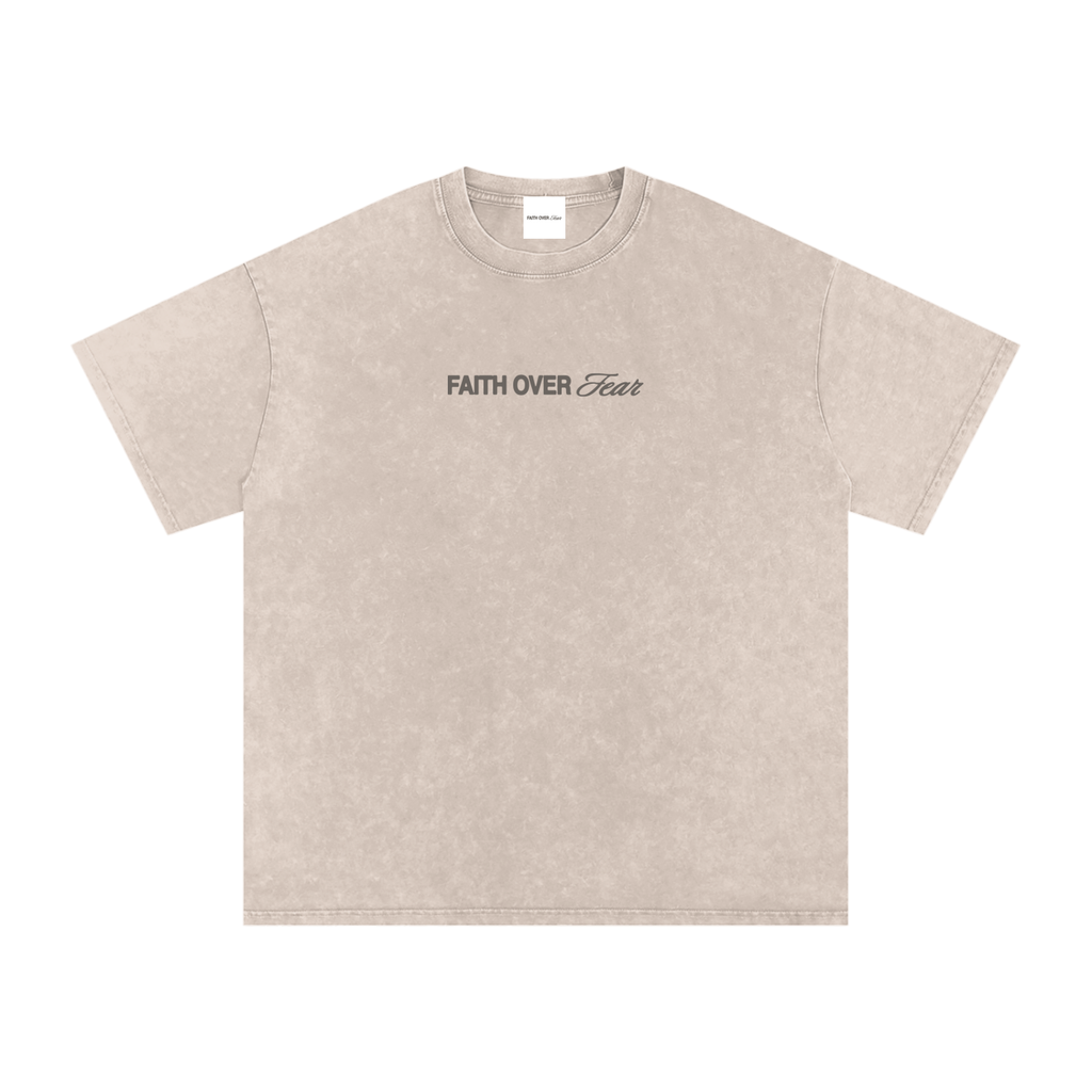 FoF "God is my Engine" Snow Washed T-Shirt